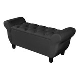 Recamier Báu Para Cama Casal Veneza 90 Cm Estofada Suede