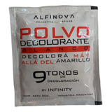 Polvo Decolorante Blanco 9 Tonos Alfinova X 50g