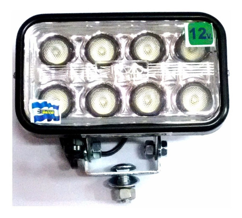 Luz Faro Auxiliar 8 Led Alta Potencia Para Auto Universal