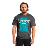 Playera Gymshark Lifting Dept Grafitti Oversize Original