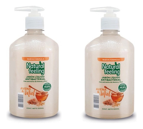 Jabón Antibacterial Liquido 500 Ml Aroma Avena Humectante