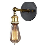 Lampara Aplique De Pared Vintage E27 Metal Led 220v