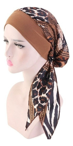 Turbante Musulmán Para Mujer, Hijab, Quimio, Cáncer, Gorro C
