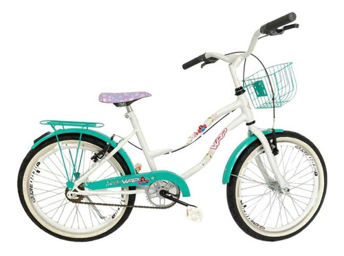 Bicicleta Aro 20 Infantil Passeio Wrp Aero Sereia C/ Cesta