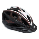 Casco Slp Ciclismo Bicicleta Mtb 22 Vent C/regulador 200gr Color Negro Y Blanco Talle M/l