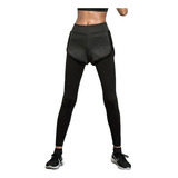 Leggins De Tiro Deportivos Gym Falso Pantalón Para Mujer