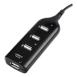 Hub Usb 4 Puertos Extensión Multipuerto Adaptador Usb 2.0