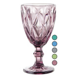 6 Copas Cristal Vino Agua Libia Grande 335ml Color Color Púrpura