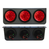 Juego De Faros Led Traseros Camion 12v Rojo Poli