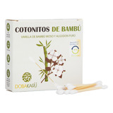 Dobakaru Cotonitos De Bambú Ecológicos 100 Unidades En Envase Reciclable Tinta De Origen Vegetal Bambú Sostenible Tipo Moso