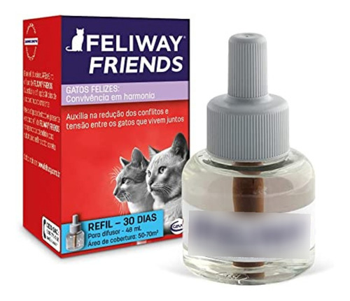 Feliway Friends Refil 48ml Convivencia Harmonica Entre Gatos