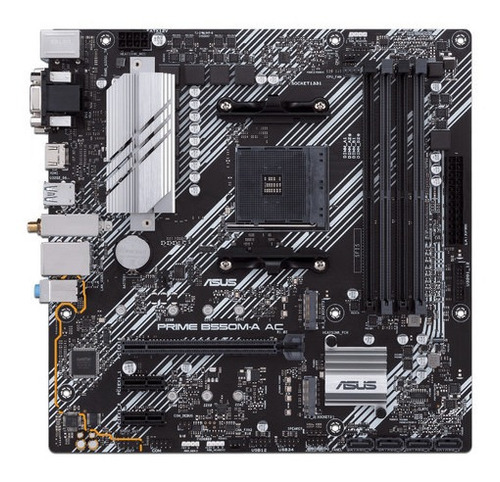 T. Madre Asus Prime B550m-a Ac, Chipset Amd B550, Soporta: