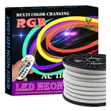 Led De Luz De Neón, Iekov Ca 110-120v Rgb Led Flexible Neon 