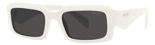 Prada Spr 27zs 17k-08z Square Shape White Silver