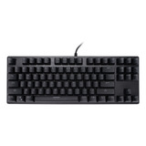 Teclado Mecánico Rgb Negro Con Cable Usb Green Axes 87key