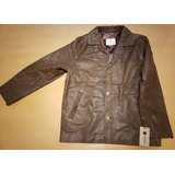 Campera Cuero Legitimo Hombre Marca Tostado Térmica Talle S