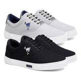 Combo 2 Pares Tenis Masculino Polo Joy Sapatenis Casual