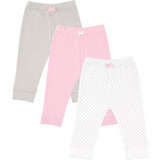 Pack De 3 Pantalones De Tobillo Cónico Para Bebé Niña,