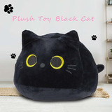 Juguete De Peluche Para Gato Negro, Almohada Creativa En Fo.