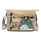 1 Sey Canvas Bolso Mensageiro Anime Vizinho Totoro Saco