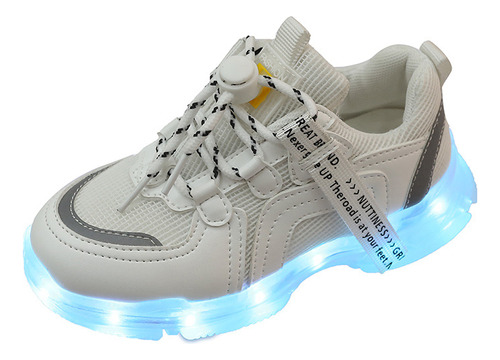 Zapatos Casuales Luminosos For Niños Recargables Por Usb