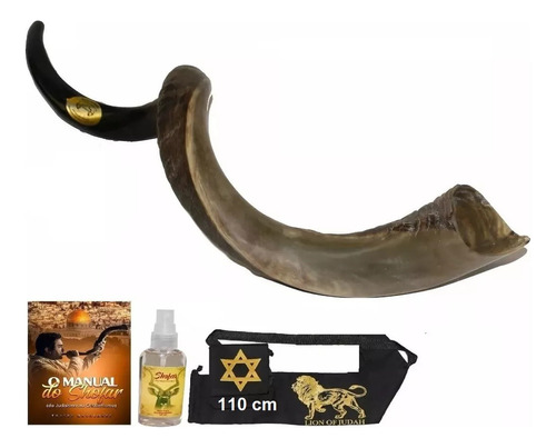 Shofar De Chifre Antílope + Capa - De Israel + Brinde # L6