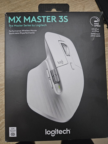Mouse Logitech Mx Master 3s Wireless 8k Blanco