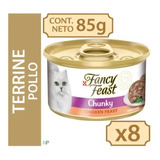 8 X Fancy Feast Terrine Con Pollo Chunky Chicken Feast85g Np