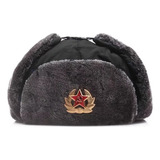 A5+gorra Rusa Shapka Ushanka (gris, Medical 62)