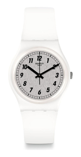 Reloj Swatch Something White De Silicona Gw194