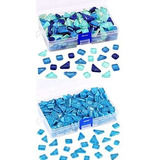 Swpeet - Azulejos De Mosaico De Vidrio De 2 Libras, Piezas D