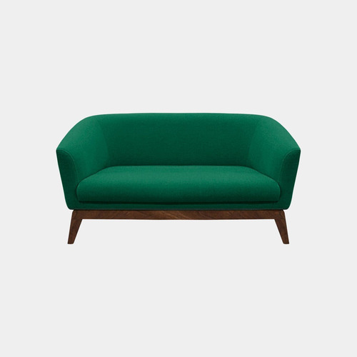 Love Seat Alicia Tela Holland Velvet Emerald - Inlab Muebles