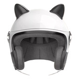 Casco De Motocicleta Con Orejas Gato Para Hombres Y Mujeres