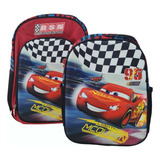 Kit Morral Maleta Bolso Cars Grande + Lonchera + Cartuchera