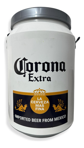 Conservadora Diseño Corona Extra De Plástico Blanca 24l