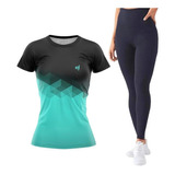 Kit Calça Legging Lisa Empina Bumbum Blusa Academia Fitness 