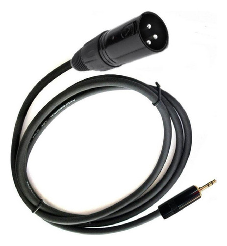 Cable Auxiliar Xlr Macho A Plug 3.5 De 6 Metros Balanceado