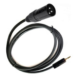 Cable De Xlr Macho A Plug 3.5 Stereo 3 Metros Balanceado
