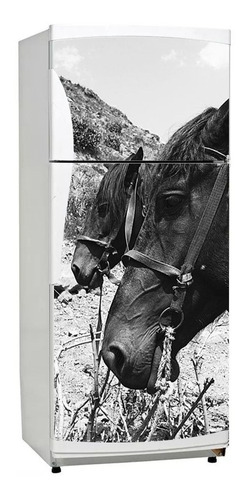 Vinilo Decorativo Heladera 50x100cm Animales Caballo Horse 1