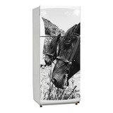 Vinilo Decorativo Heladera 50x100cm Animales Caballo Horse 1