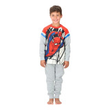 Pijama Algodón Spiderman Caffarena Talla 6 Gris 30889