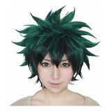 Peruca De Fantasia De Anime Cosplay Curta E Ondulada Verde Tonalidade Generic