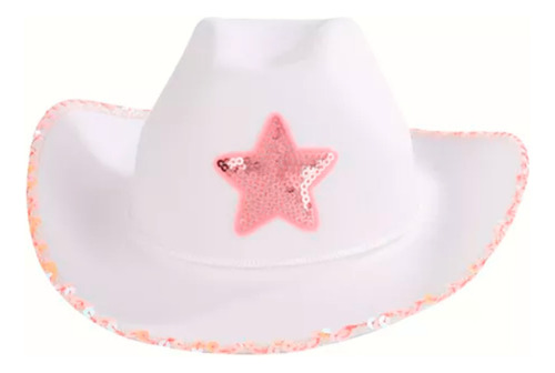Sombrero Sheriff Mujer Vaquera Cowboy Con Estrella Vaquero