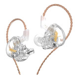 Audífonos In-ear Kz Edx Sin Micrófono Crystal Transparente