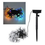 Solar Cherry Blossom Flower String Twinkle Lights 5m 20 Led