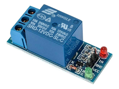 Modulo Rele Relay 12v 10a - 1 Canal Bornera Arduino