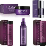 Kit Caviar Shampoo Acond Protector Serum Mascara - Fidelite 