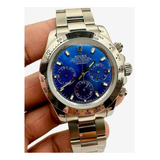 Reloj Premium Rolex Daytona Azul  Cuarzo  Acero Inoxidable