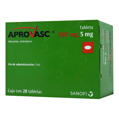 Aprovasc Tabletas 300 Mg\u002F5 Mg, 28 Tabletas | Envío gratis