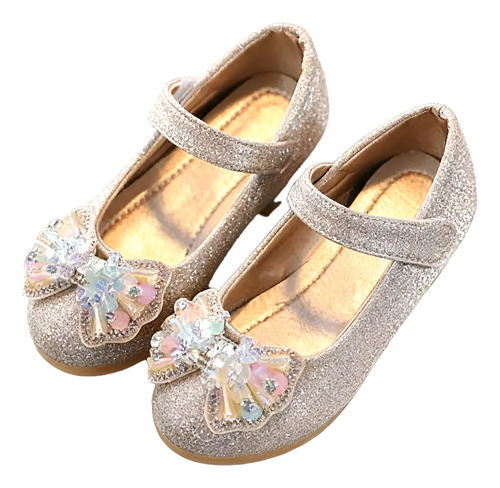 Zapatos De Princesa De Cristal Con Lazo Para Niños | MercadoLibre